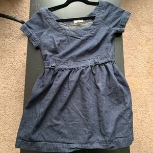 Lush Blue Denim Scoop Neck Mini Dress Size M